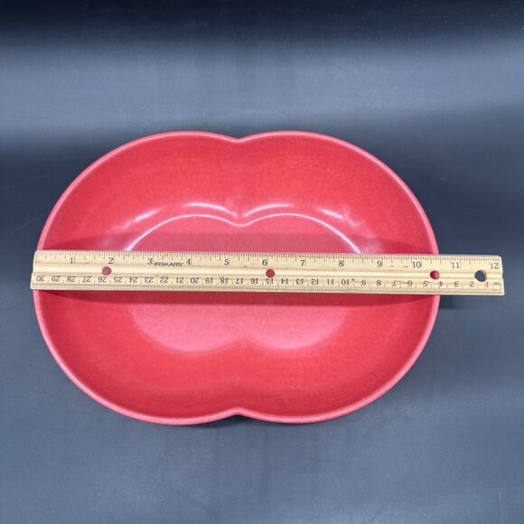 Vintage Butt Bowl Serving Dish Pink Mid Century Brachell USA Melmac Melamine 60s - Picture 12 of 13